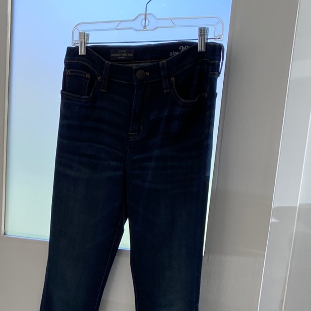 J. Crew High Rise Dark Denim Jeans
